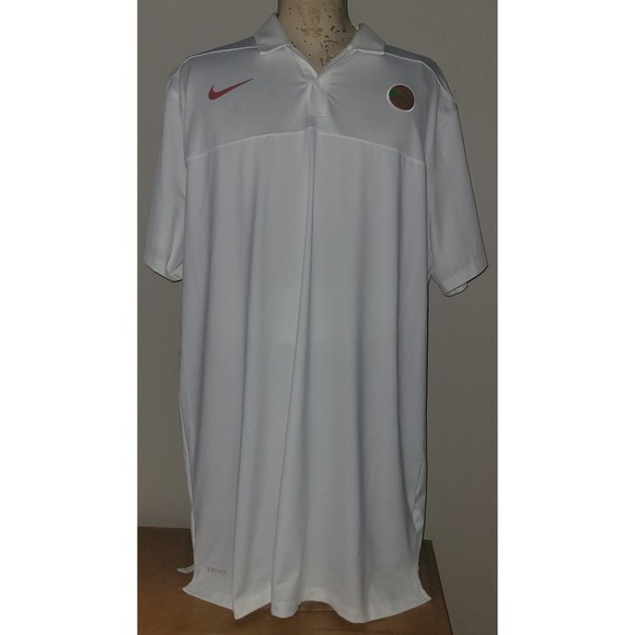 Nike Other - Nike Men's Atlanta Hawks Short Sleeve Polo Shirt XXLT 2XLT White